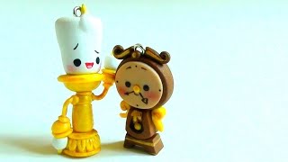 Lumiere amp Cogsworth From Beauty and the Beast Tutorial Polymer Clay [upl. by Yesnik]