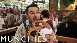 Pork Knuckles and Weisswurst MUNCHIES Presents Oktoberfest [upl. by Auhsoj334]