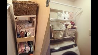 【DIY】生活に欠かせないタオルのお洒落な簡単収納アイデア♡～Easy storage idea fashionable for towels essential to life [upl. by Ellesor]