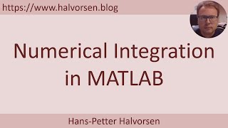 MATLAB  Numerical Integration [upl. by Sivlek]