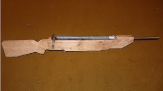 Homemade BB Gun Metal bolt action rifle 6 round quick change spring [upl. by Schulz]