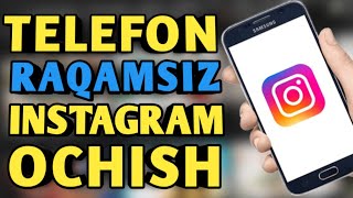 TELEFON NOMERSIZ INSTAGRAM OCHISH  YANGI USUL [upl. by Anailuy]