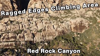 Drone Footage 4K Ragged Edges Climbing Area Willow Springs Red Rock Canyon Las Vegas NV [upl. by Eikcuhc377]