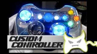 Custom Xbox 360 controller  Chrome with LED mods [upl. by Publus]