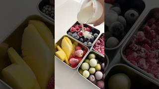 Make frozen fruit with me asmr food asmrfood satisfying fruit yogurt healthyfood lifestyle [upl. by Niattirb927]