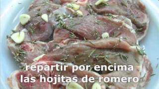 Chuletas de cordero al romero con su jugo [upl. by Megen]