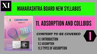 Adsorption and Colloids11th Maharashtra boardPart 1 Types of adsorption [upl. by Ferri]