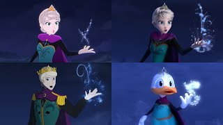 Frozen Let It Go Anime vs Original vs Male Version vs Donald Duck Animation [upl. by Attenreb]