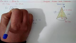 Ch 13 Ex 133 Q 7 Surface Areas and Volumes  Ncert Maths Class 9  Cbse [upl. by Eyllom]