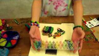 Various rubber band crafts and bracelets using Rainbow Loom® [upl. by Athalie]