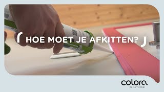 Hoe moet je afkitten  Verftips van de colora coach [upl. by Airad]