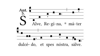 Salve Regina Simple Tone  Gregorian Chant [upl. by Jody]