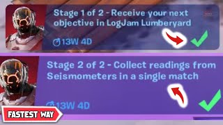 Receive your next objective in Logjam Lumberyard  COMPLETE Fortnite Receive your next objective [upl. by Yerbua398]