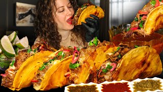 JUICIEST BIRRIA QUESO TACOS AND CONSOME MEXICAN TACO MUKBANG  CRUNCHY EATING SOUNDS  ASMR FOOD [upl. by Jovita994]