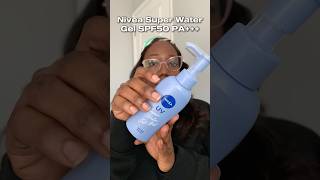 Nivea Super Water Gel SPF50 PA Review  Black Skin Friendly Sunscreen  No White Cast Sunscreen [upl. by Orlina]