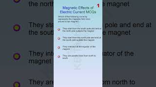 TOP 50 MCQ Magnetic Effects of Electric Current Part 13 [upl. by Nrojb]