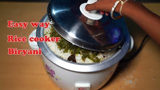 Easy And Fast Chicken Biryani in Rice Cooker  Bachelor Making Quick Chicken Biryani  Rice Cooker [upl. by Kasper261]