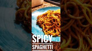 Spicy Spaghetti pasta recipe dinner highprotein [upl. by Mumford468]