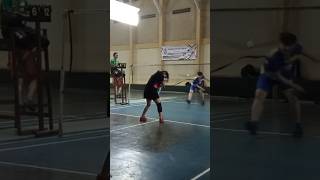 WADUUUH BAHAYA BANGET bahaya subscribe shorts terjatuh berjuang shortvideo badminton [upl. by Aliab]