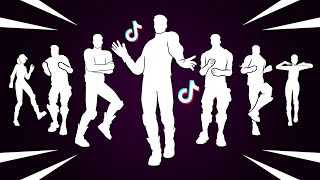 All Popular TikTok Dances amp Emotes in Fortnite Back On 74 Starlit Its A Vibe [upl. by Edd]