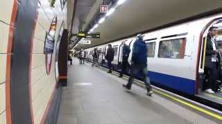 Piccadilly Line Tube at Bounds Green 17 October 2014 [upl. by Frasier]