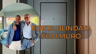 Porta blindata filomuro [upl. by Aniram]