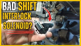 SYMPTOMS OF A BAD SHIFT INTERLOCK SOLENOID [upl. by Eatnhoj]