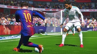 PES 2018  Messi Goals amp Skills HD [upl. by Aneleiram]