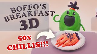 Boffos Breakfast 3D  Eats 50 Chillis [upl. by Kraul883]