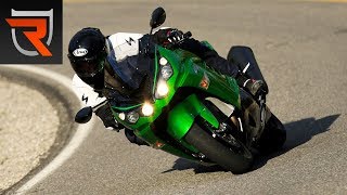 2017 Kawasaki Ninja ZX14R First Test Review Video  Riders Domain [upl. by Ennoryt]