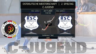 03 🏑 ROLLHOCKEY Ostdeutsche Meisterschaft  RSC Gera I Blaue Wale ↔️ RSC Gera III Black Panther [upl. by Emelia]