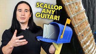 Scallop Any Guitar Neck through THE MAIL [upl. by Tirrej]