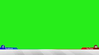 Social Media Lower Third Green Screen  Facebook Chroma Key  YouTube Green Screen [upl. by Aicirtel]