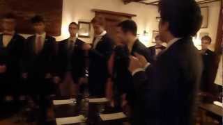 The Yale Whiffenpoofs of 2012 amp 2013 sing at Morys 8272012 [upl. by Eidorb]