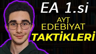 YKS 1sinden AYT EDEBİYAT FULLETEN TAKTİKLER [upl. by Adnolehs632]