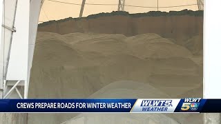 Crews prepare roads around Greater Cincinnati for winter weather [upl. by Helli860]