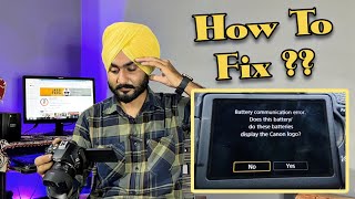 How to fix Canon Battery communication error  Canon Battery Communication error [upl. by Ardella]