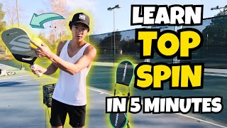 Learn How to Hit Topspin in 5 Minutes  Pickleball 101 [upl. by Yhtommit30]