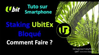 🔴 UbitEx Staking Bloqué  Comment Faire [upl. by Anilef]