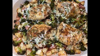 Chicken Broccoli amp Potato Bake Recipe [upl. by Eanej]