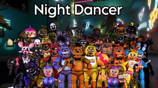 Personajes de FNaF cantan Night Dancer [upl. by Asaert]