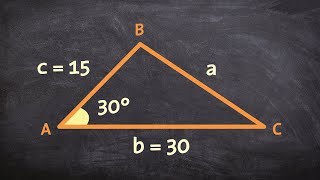 Using the law of cosines for a triangle with SAS [upl. by Hamer998]