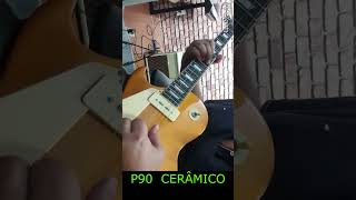 Captadores P90  CERÂMICOS VS ALNICO V  Harley Benton Les Paul GT 450 [upl. by Nairadas]