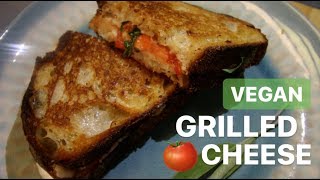 Best VEGAN Grilled Cheese  Margherita Style [upl. by Leivad]