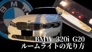 BMW 320i G20G21のルームライトの光り方 [upl. by Cherilynn]