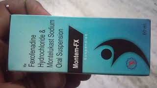 Montem FX Suspension  Montem FX Syrup  Fexofenadine Hydrochloride amp Montelukast Sodium Suspension [upl. by Terti355]