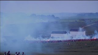 Bicentenaire de Waterloo la charge de la cavalerie française [upl. by Aticilef]