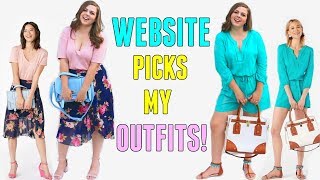 I Let a Website Choose My Outfits for a Week Dress My Curvy Body [upl. by Nomal]