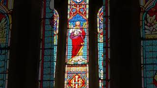 Cathedral stained glass windows Anglican Church of England glassart holy short [upl. by Otrebcire]