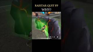 Raistar quit FF why shorts raistar ‎ffshorts ‎RaiStar [upl. by Aleihs]